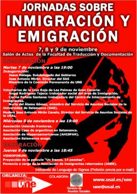 Jornadas sobre Inmigración y Emigración